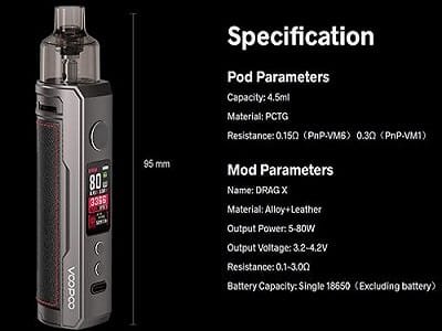ووپو درگ ایکس پاد ماد VooPoo Drag X 80W
