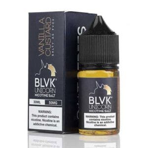 سالت نیکوتین وانیل کاستارد بی ال وی کی BLVK Vanilla Custard Salt