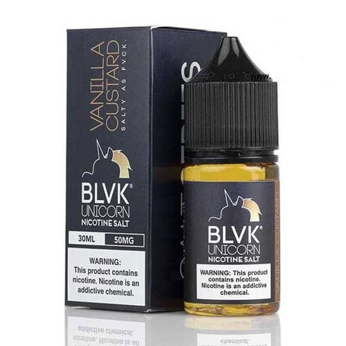 سالت نیکوتین وانیل کاستارد بی ال وی کی BLVK Vanilla Custard Salt