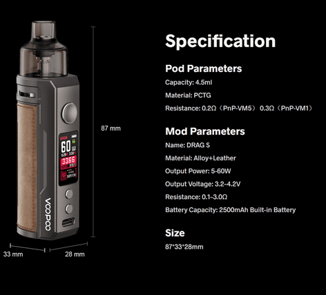 voopoo drag s ووپو درگ اس