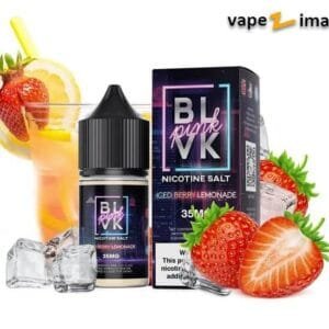 نیکوتین سالت توت فرنگی لیموناد یخ بی ال وی کی BLVK berry Lemonade Iced