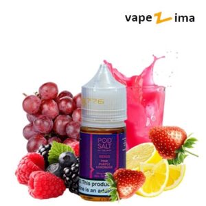 سالت لیموناد صورتی بنفش یخ پادسالت Pod Salt Pink Purple Lemonade Ice