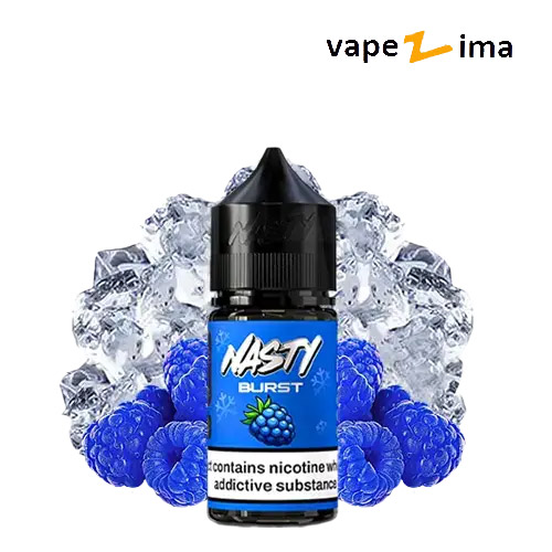 Nasty-Burst-Blue-Razz-Ice-Salt سالت تمشک آبی یخ نستی
